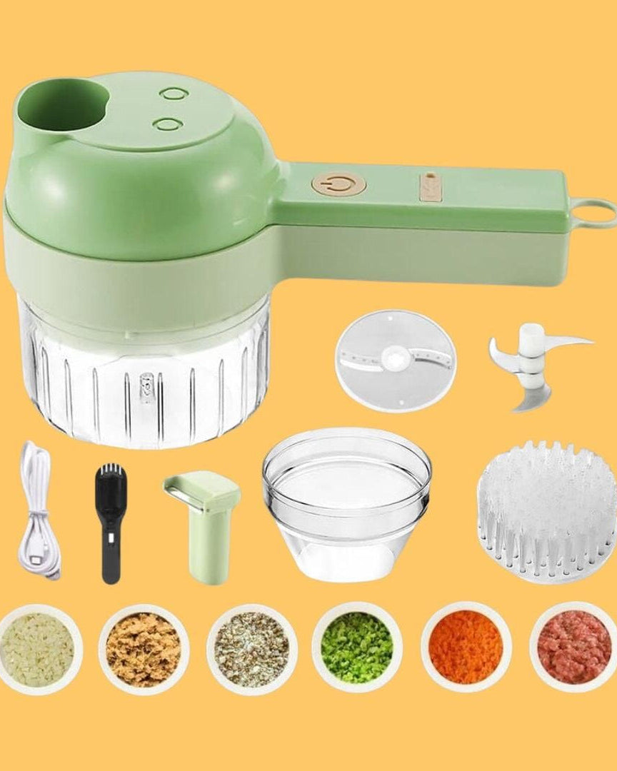 4 in 1 Portable Electric Vegetable Cutter Set