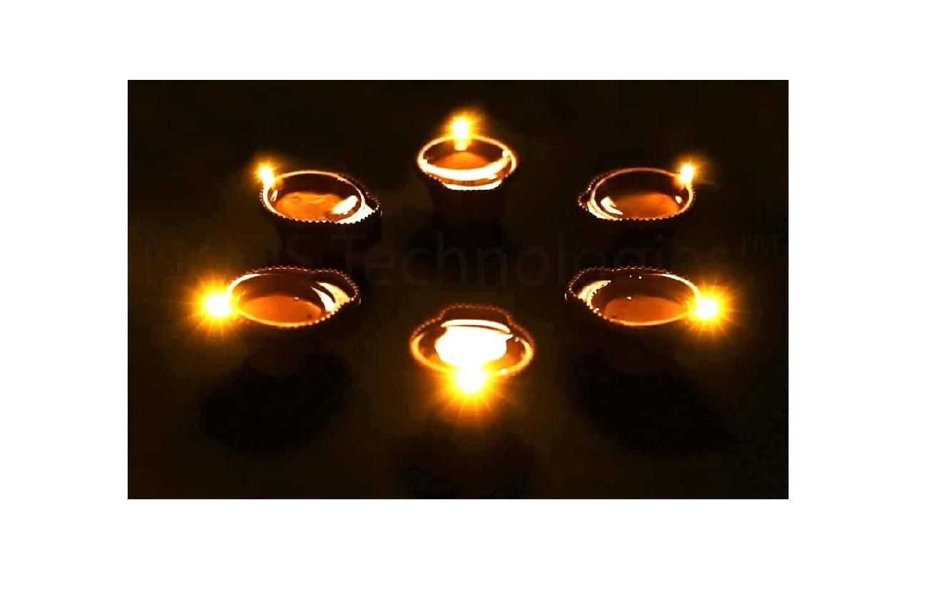 🪔 LED Light Water Sensor Diyas (Pack of 6/12/18/24)
