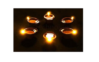 🪔 LED Light Water Sensor Diyas (Pack of 6/12/18/24)