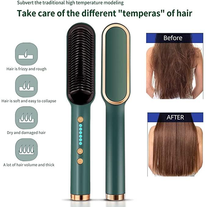 Professional Electric Hair Straightener Comb Brush 💁‍♀️✨