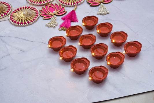 🪔 LED Light Water Sensor Diyas (Pack of 6/12/18/24)