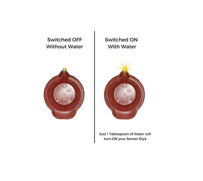 🪔 LED Light Water Sensor Diyas (Pack of 6/12/18/24)
