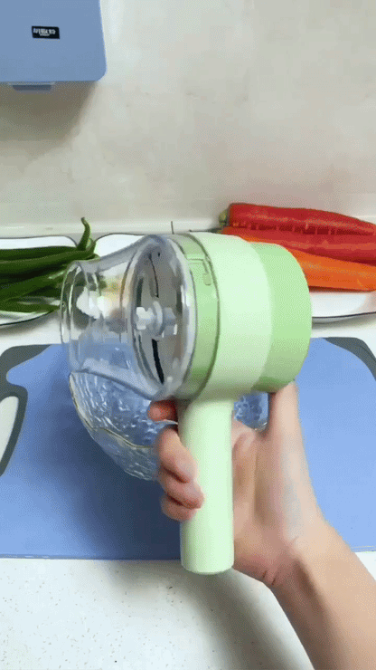 4 in 1 Portable Electric Vegetable Cutter Set