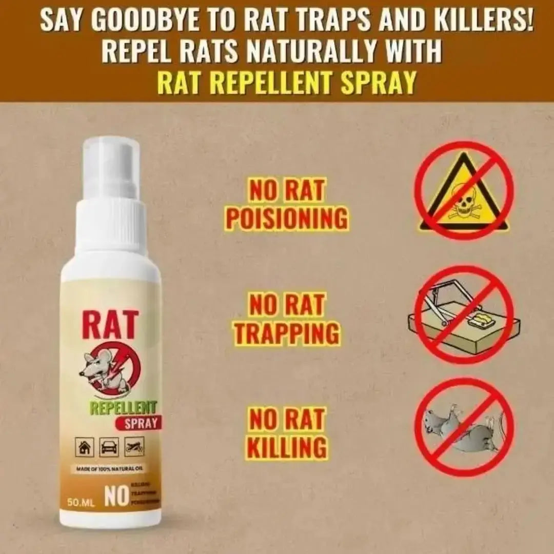 🐀 Rat Repellent Spray 50ML (Pack of 3)