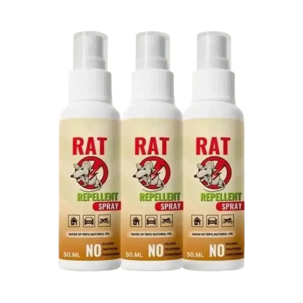 🐀 Rat Repellent Spray 50ML (Pack of 3)